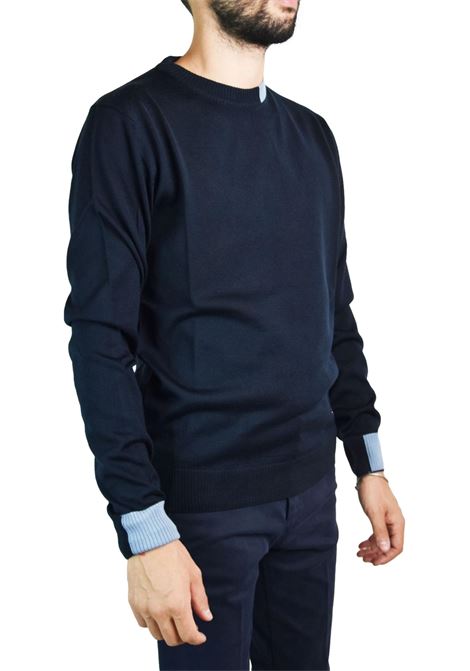 Two-tone crew-neck jumper MANUEL RITZ | sweaters | 3532M500 23383589